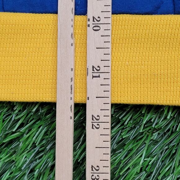 Vintage 80s MOD Quilted Sweatshirt Womens Small 21x21 Collard - Picture 6 of 10